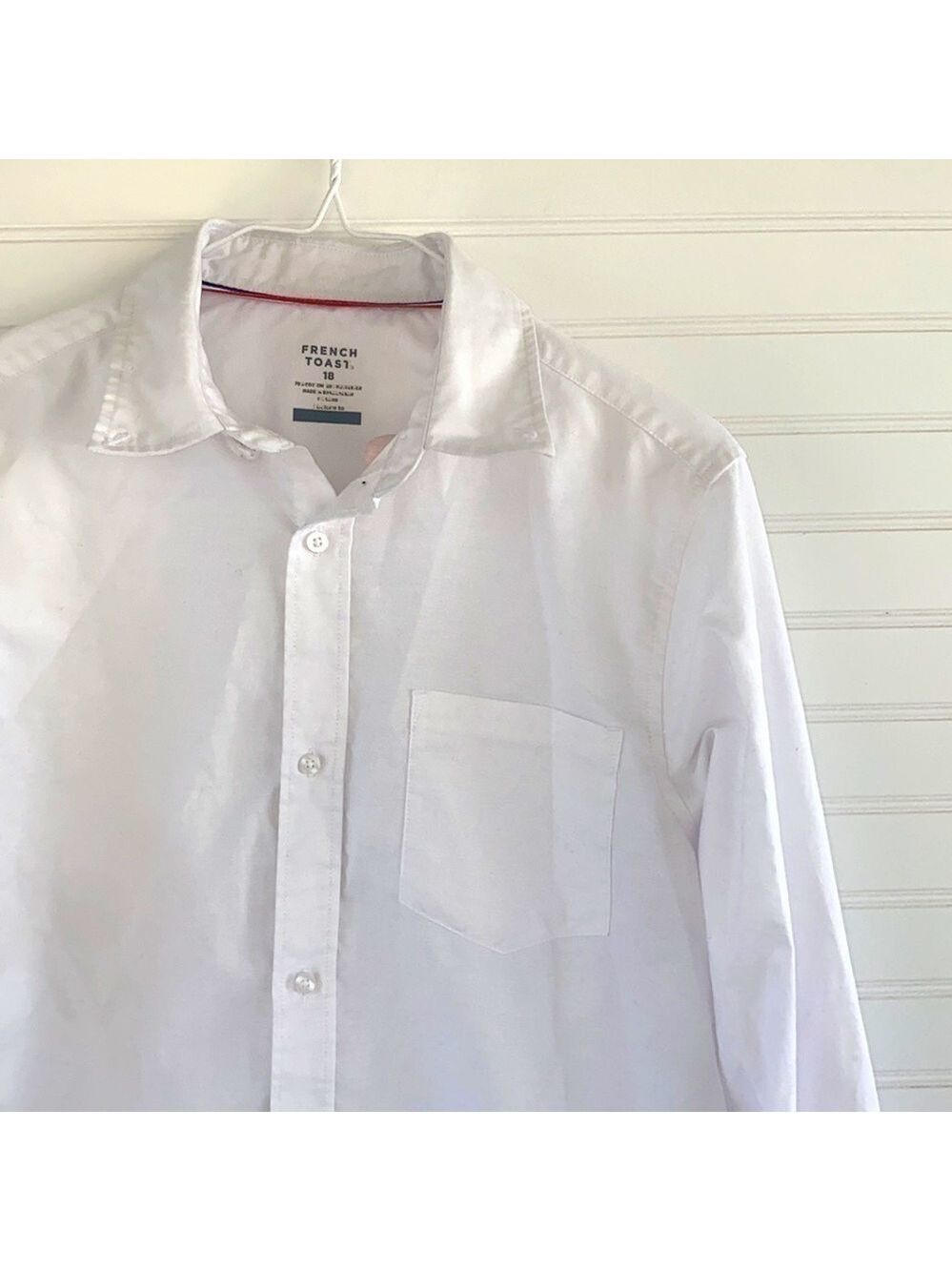French Toast White button shirt Size 18 - Picture 3 of 6